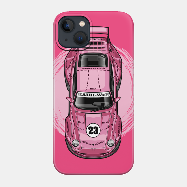 Retro RWB 993 Pink Sopranos - Automotive Apparel German Classic Car - Phone Case