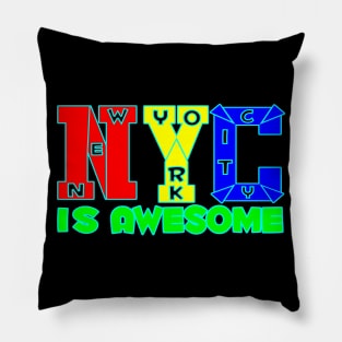 New York City Is Awesome tee design birthday gift graphic Pillow