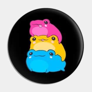 Celebrating Diversity: The Pansexual Flag Color Frog - A Subtle LGBTQ Aesthetic Showcasing Queer Pride Pin