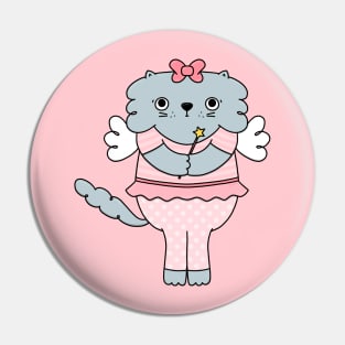 Cat Fairy Pin