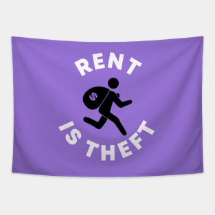 Rent Is Theft Tapestry