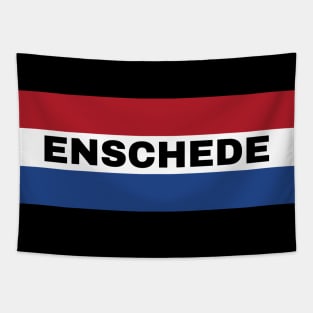 Enschede City in Netherlands Flag Tapestry