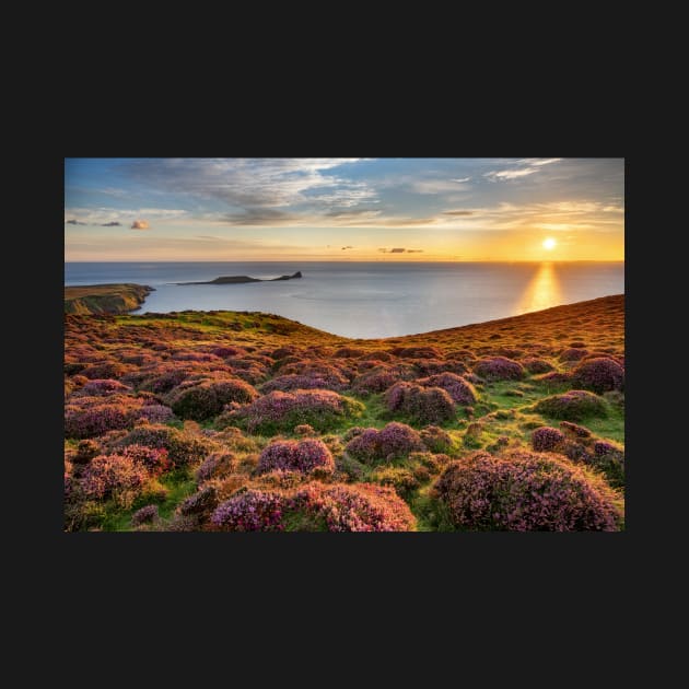 Sunset over Rhossili Bay by dasantillo