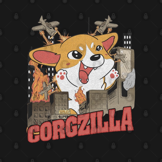 Corgzilla by FanaticTee