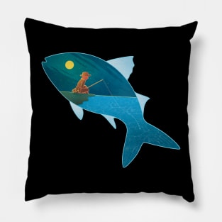 fishing story Pillow