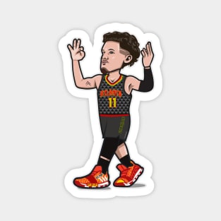 Trae Young Cartoon Style Magnet