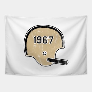 New Orleans Saints Year Founded Vintage Helmet Tapestry