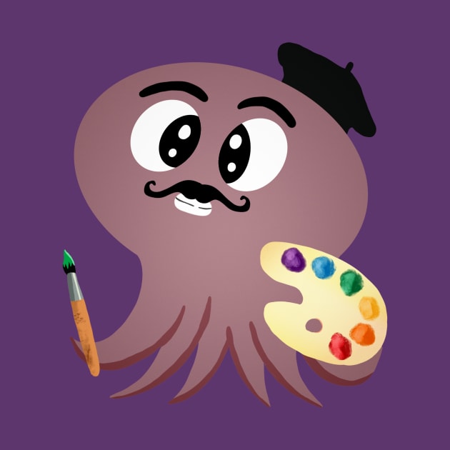 Bruno the Artsy Octopus by Rondoodles