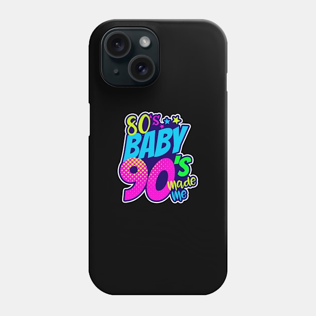 Born In 90s Shirt | 80s Baby 90s Made Me Gift Phone Case by Gawkclothing