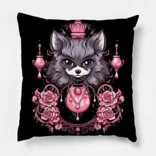 Cute Black Pom Pillow