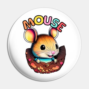 Animal Alphabet - M for Mouse Pin