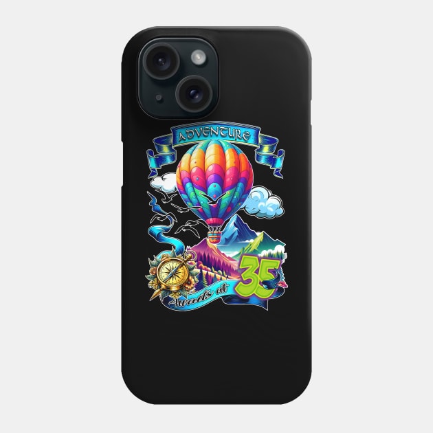 Adventure Awaits At 35 Phone Case by Syauqi Studio