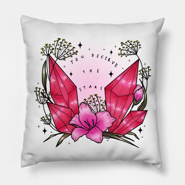 you deserve the stars Pillow by chiaraLBart