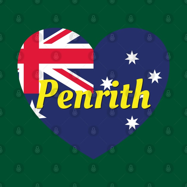 Penrith NSW Australia Australian Flag Heart by DPattonPD