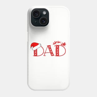 Christmas Family Name "Dad" Photo Design Shirt Phone Case