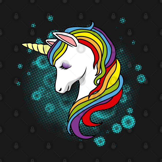 Colorful Unicorn by mounier