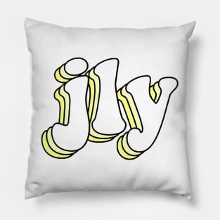 jesus loves you (yellow) Pillow