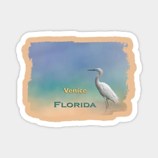 Egret Venice FL Magnet