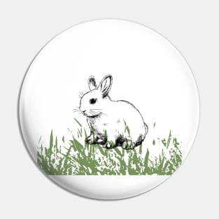Cute bunny print Pin