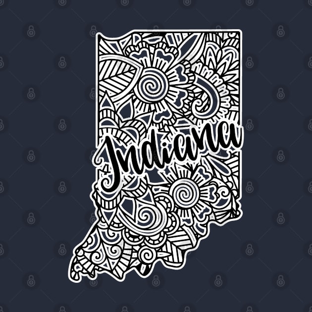 Indiana USA Mandala Design by BE MY GUEST MARKETING LLC