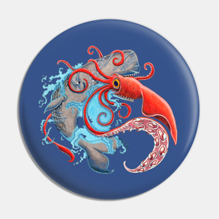 Squid Pin - Colossal Squid by NocturnalSea