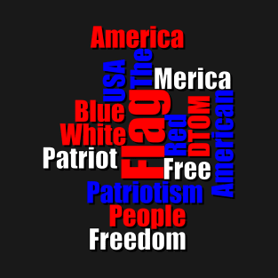 Word Cloud Freedom T-Shirt