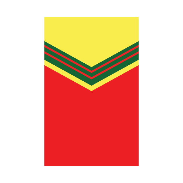 Wales 1976 Retro Admiral Red, Green, Yellow by Culture-Factory