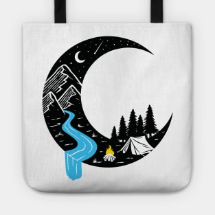 Crescent Moon and Camping Tote