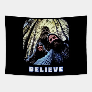 I Believe - Bigfoot Selfie Tapestry