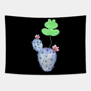 Purple Cactus Green Frog Balloon Tapestry