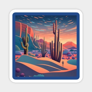 Abstract Desert Landscape Magnet