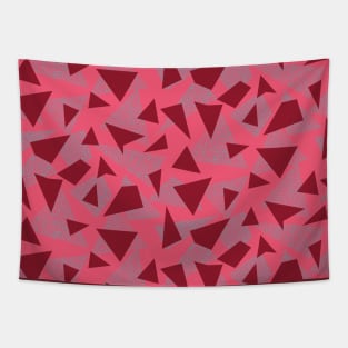 Coral Twisted Triangles Tapestry