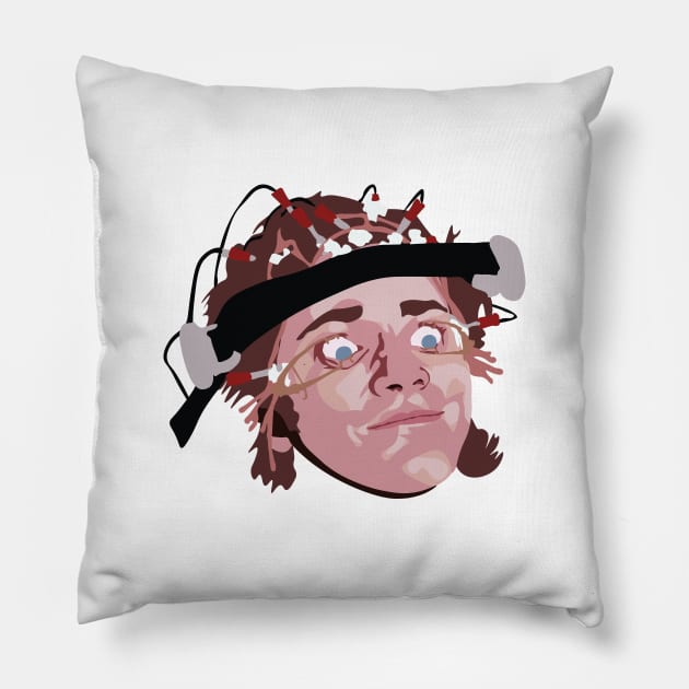 Alex watches a movie Pillow by FutureSpaceDesigns