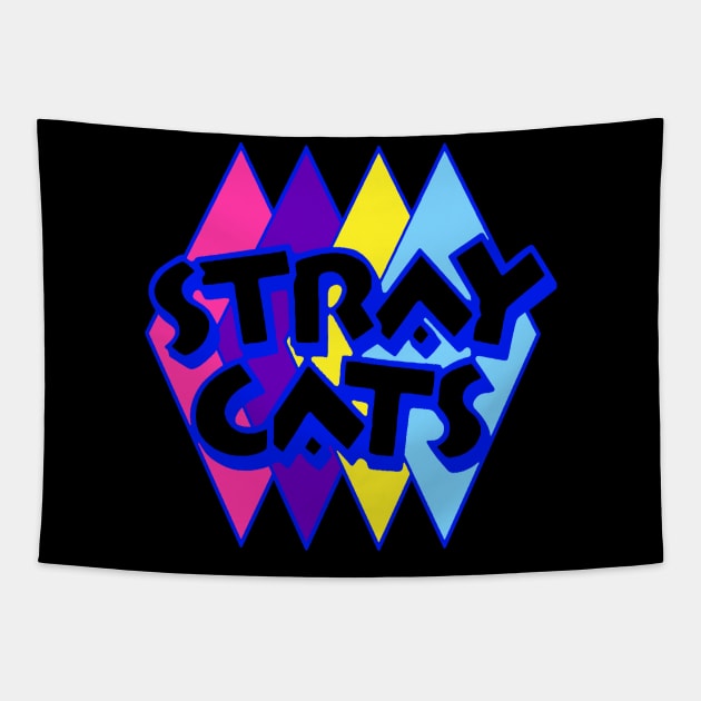 stray cat pop Tapestry by heri kahut