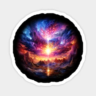 Colorful Nebula Magnet