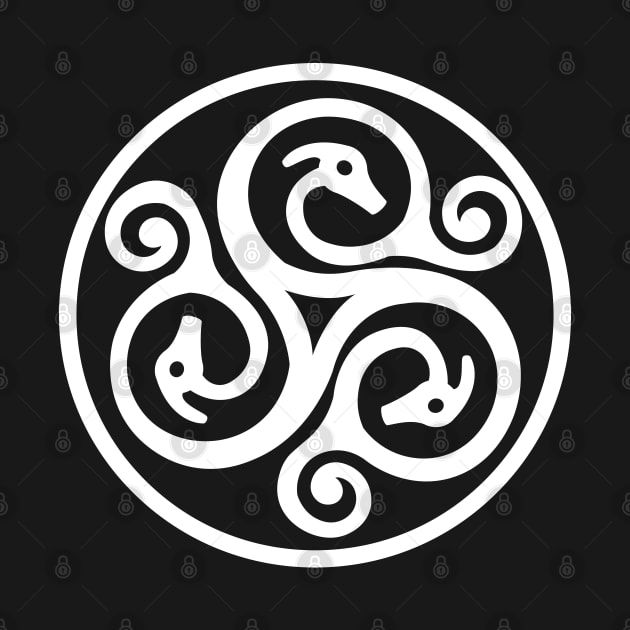 Celtic Coin - White Design by KneppDesigns