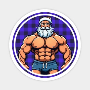 Muscled Santa Claus Magnet