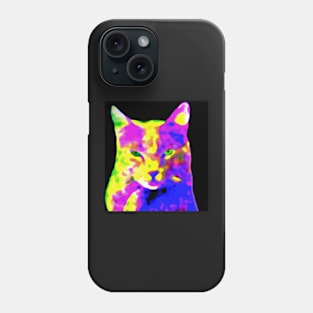 Colorful Abstract Cat Phone Case