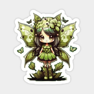 Goblincore Y2k Grunge Aesthetic Anime Kawaii Butterfly Girl Magnet