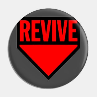 Zombie Red Revive Pin