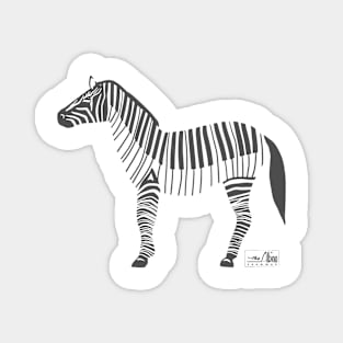 Piano Zebra Magnet