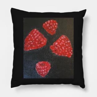 painting of raspberries Pillow
