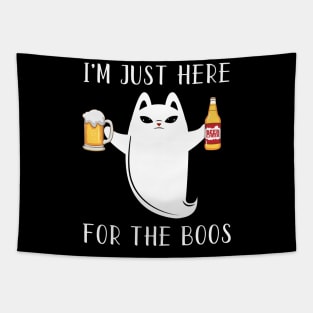 I'M JUST HERE FOR THE BOOS Tapestry