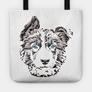 Border Collie Puppy Tote