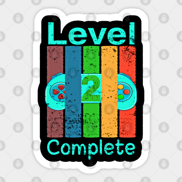 Level 2 Complete - Love Gamer - Sticker