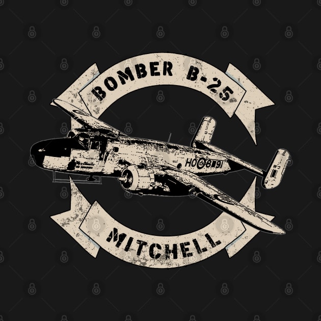 B-25 Mitchell Bomber WW2 Airplane by Jose Luiz Filho
