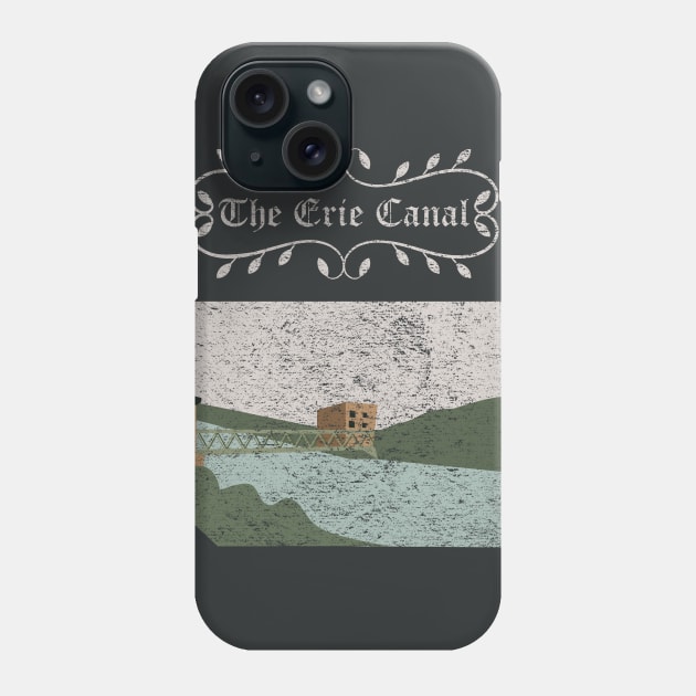 Vintage Erie Canal Illustration Phone Case by nonbeenarydesigns