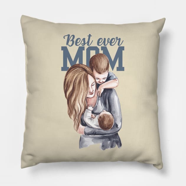 Mothers day strong mom Pillow by LionKingShirts