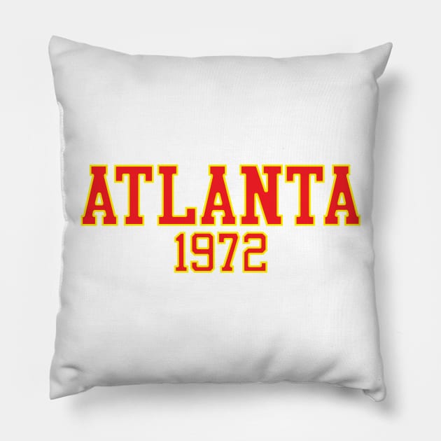 Atlanta 1972 (variant) Pillow by GloopTrekker