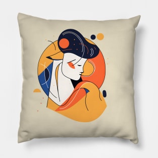 Picasso Style Young Man Pillow